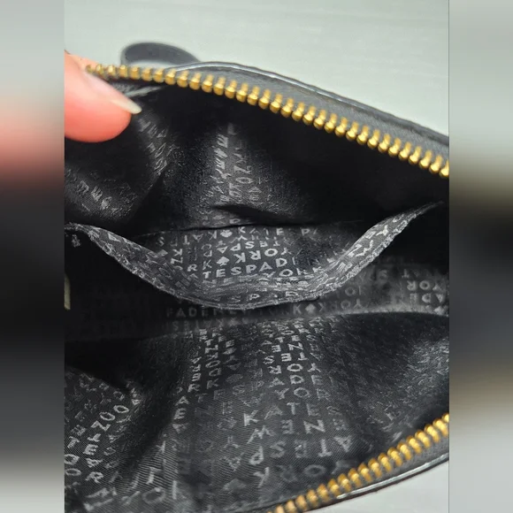 Kate Spade Bay Street Hanna Black Leather Crossbody Purse - Picture 8 of 14